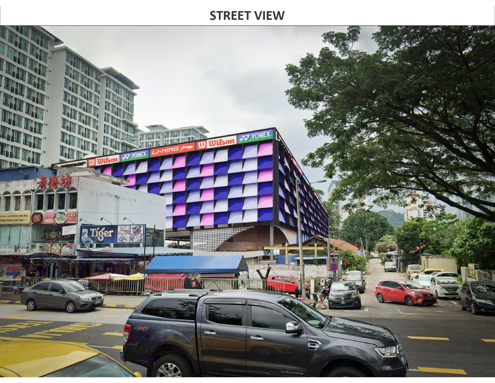 Proposed venue in Old Klang Road street context